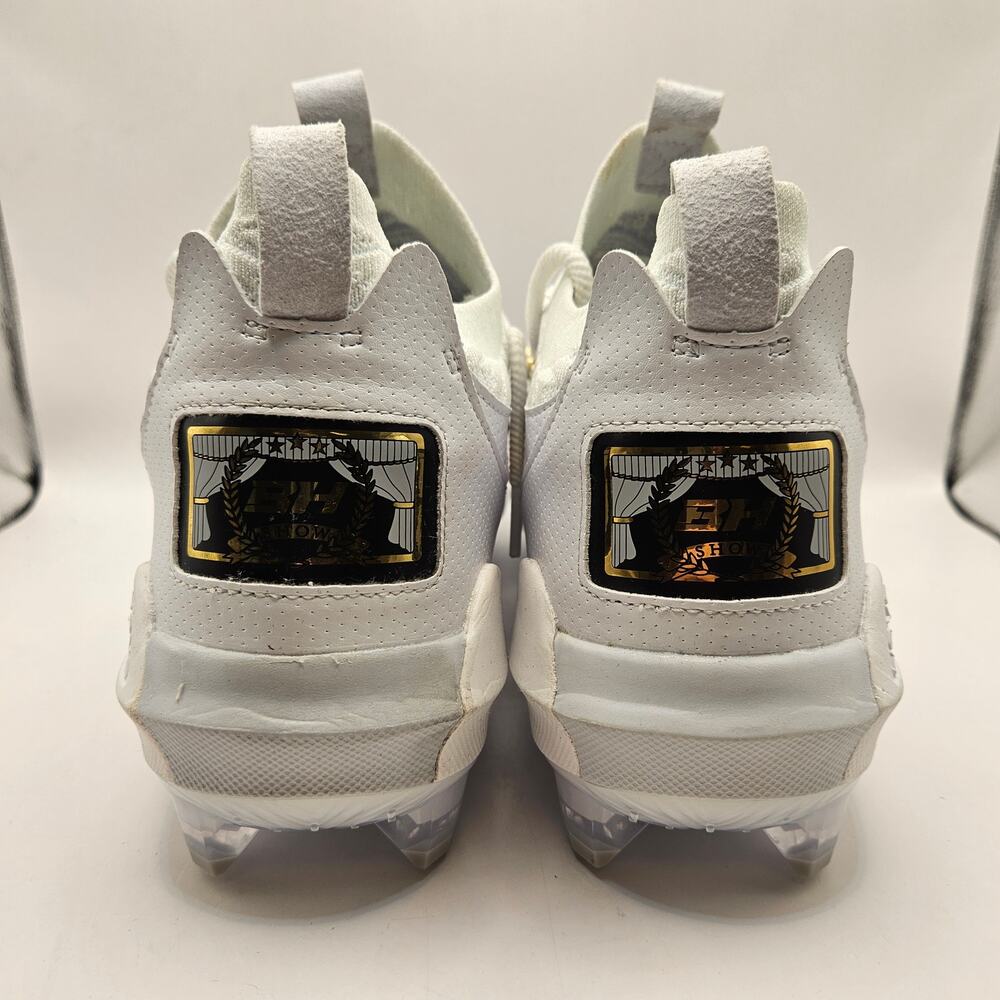 UNDER ARMOUR MEN'S 13 HARPER 9 PRO TPU CLEATS WHITE GRAY GOLD 3027444-100 NWOB - Picture 3 of 7
